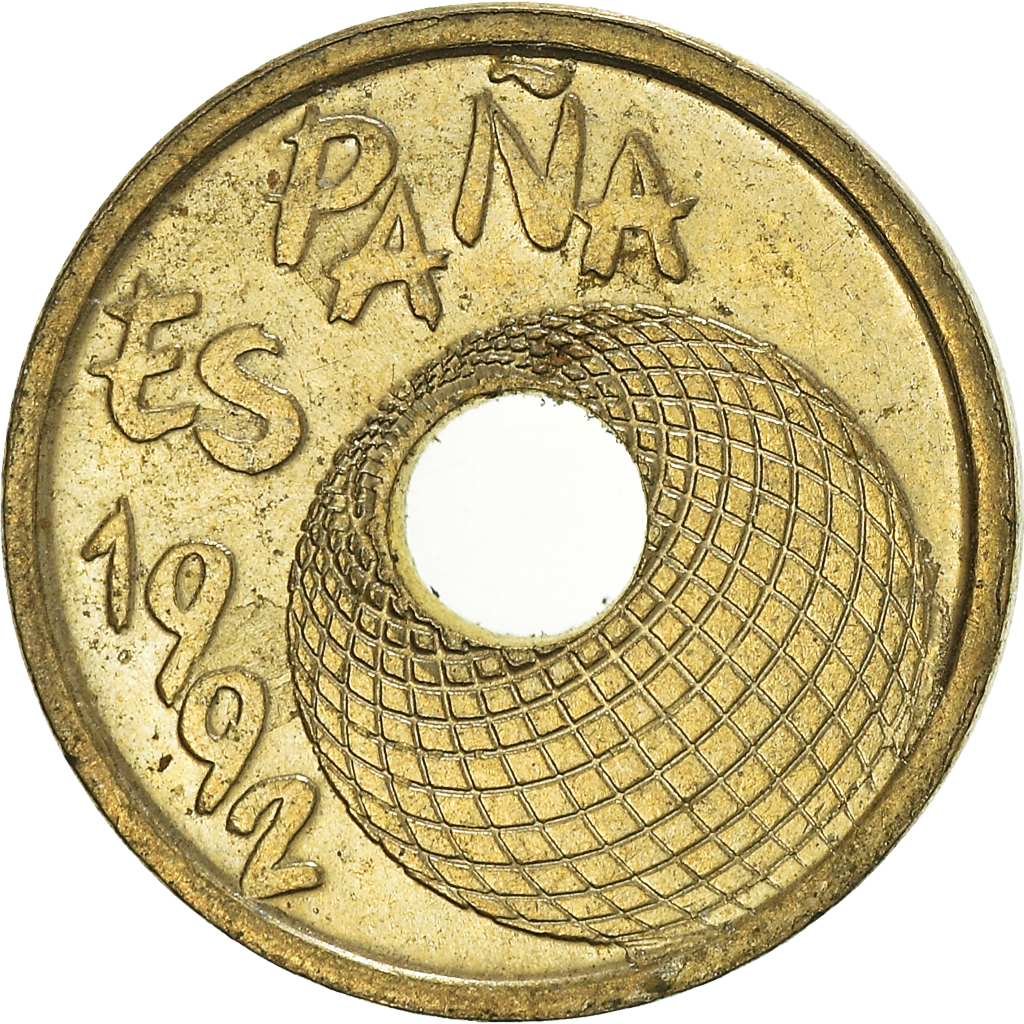 Moneda, España, 25 Pesetas, 1992