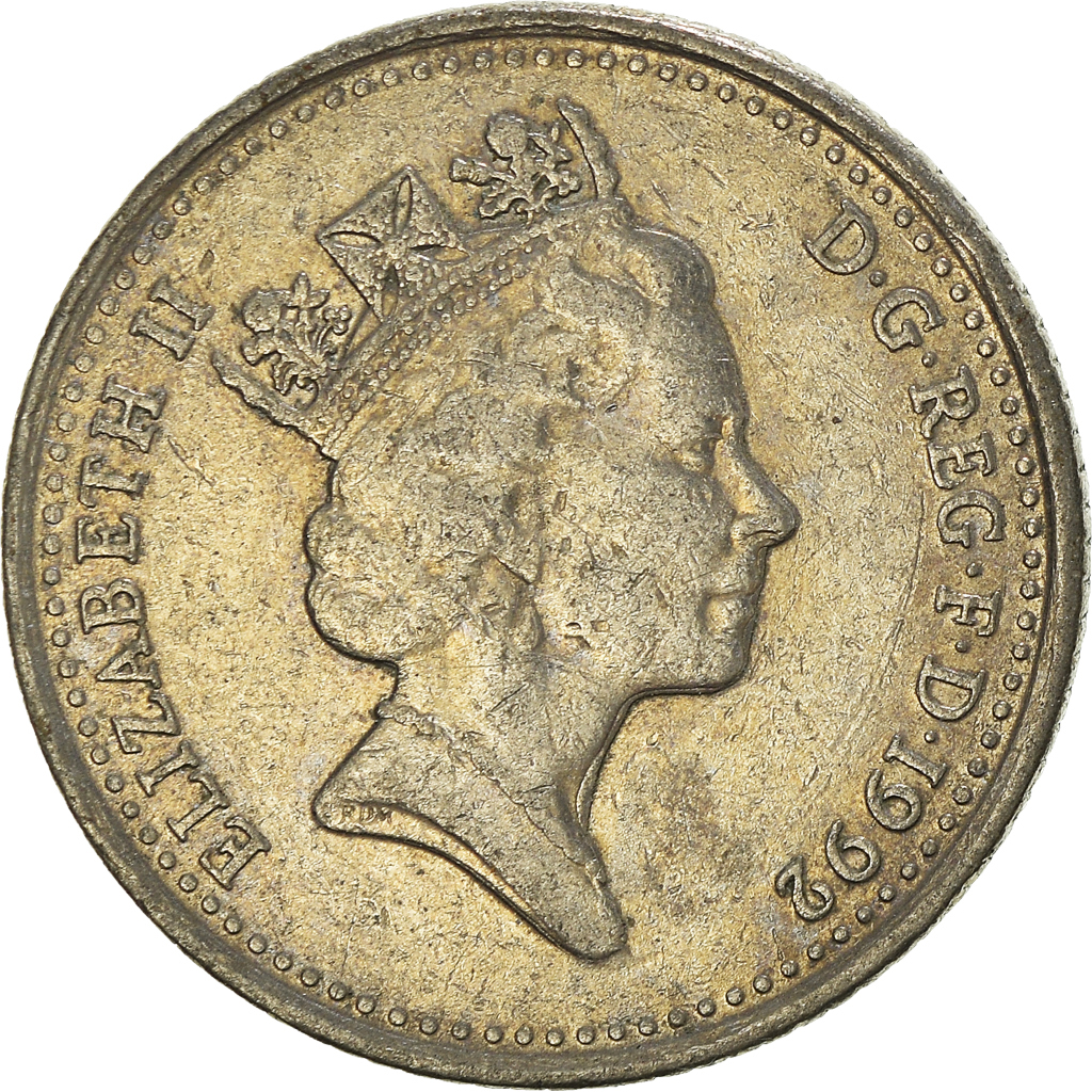 Moneda, Gran Bretaña, 10 Pence, 1992