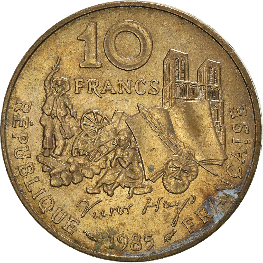 Moneda, Francia, 10 Francs, 1985
