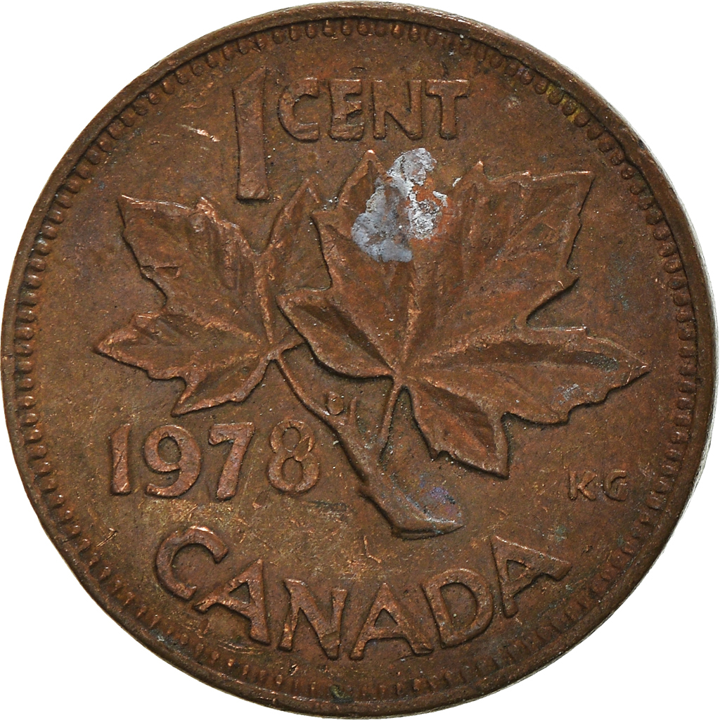 Moneda, Canadá, Cent, 1978