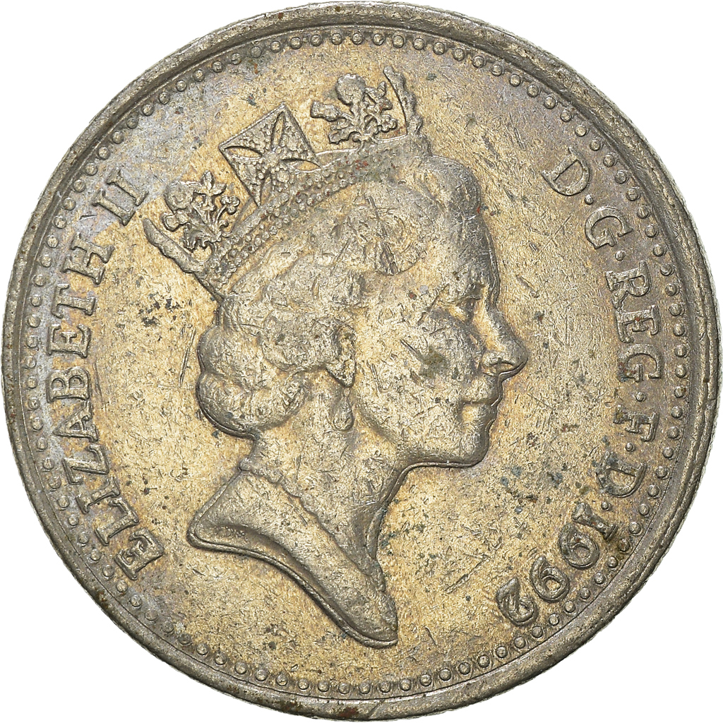 Moneda, Gran Bretaña, 10 Pence, 1992