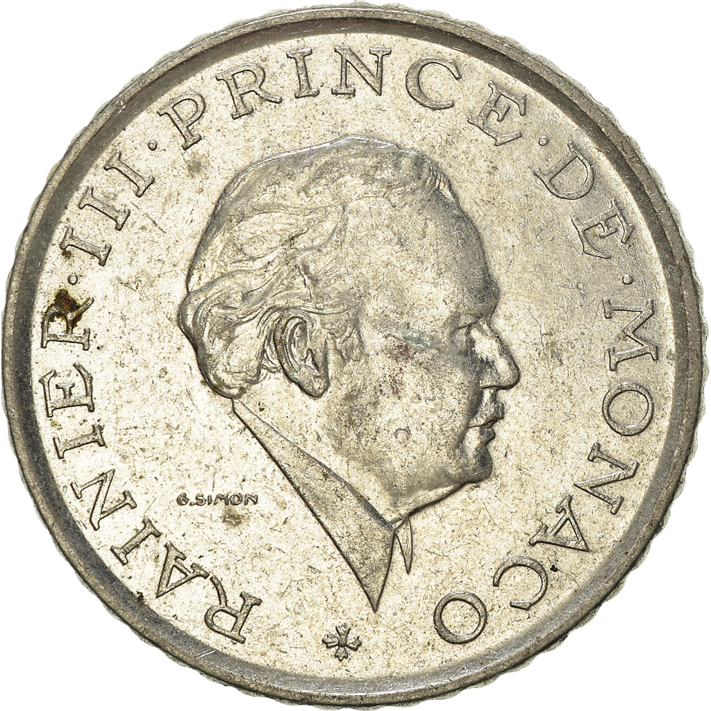 Moneda, Mónaco, 2 Francs, 1981