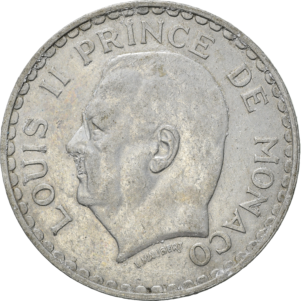 Moneda, Mónaco, 5 Francs, 1945