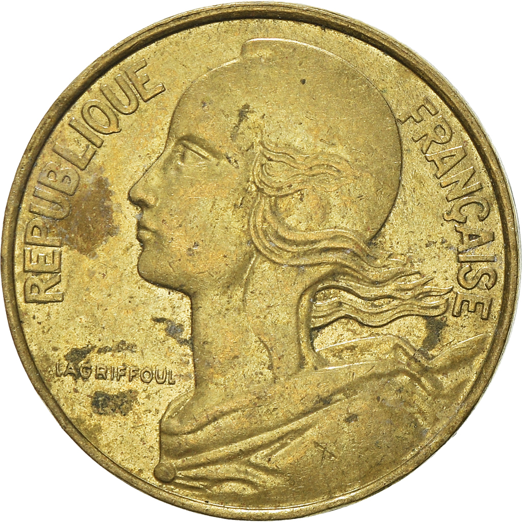 Moneda, Francia, 10 Centimes, 1989