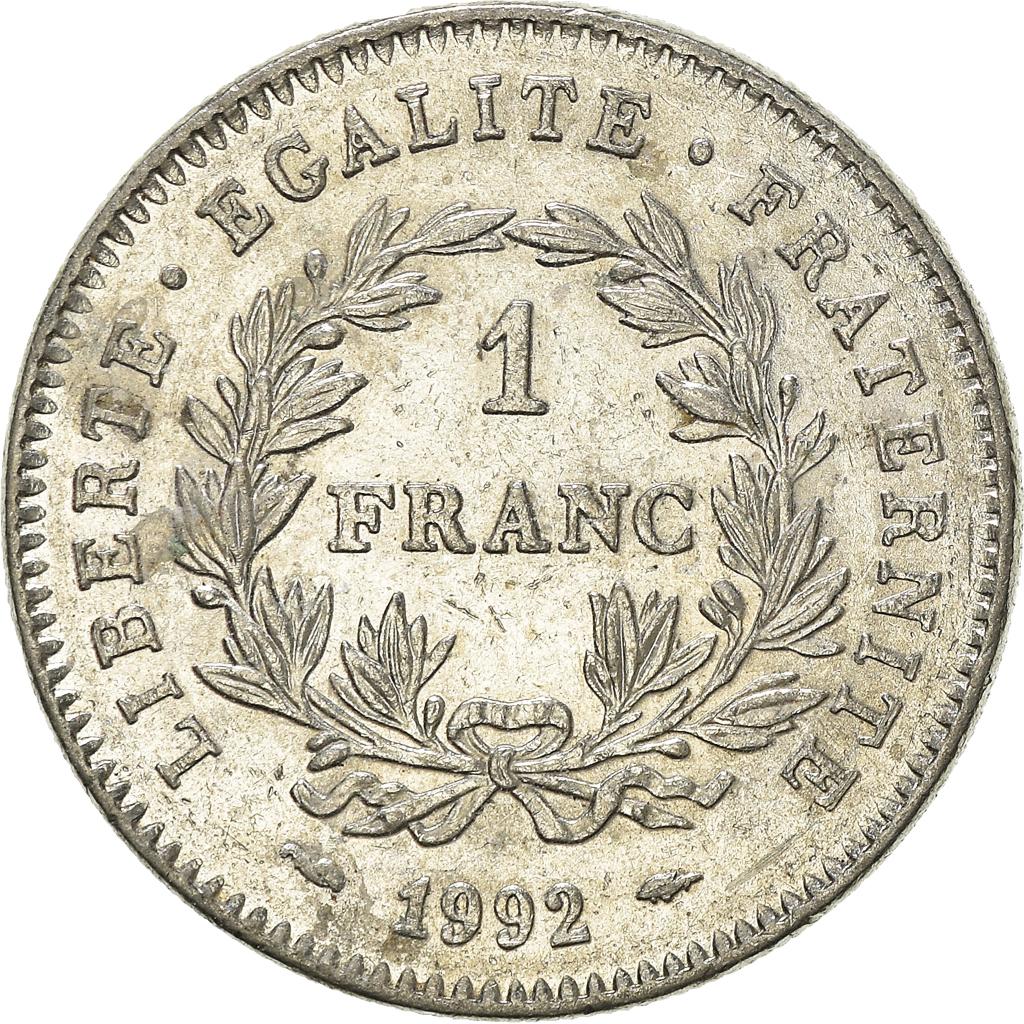 Moneda, Francia, Franc, 1992
