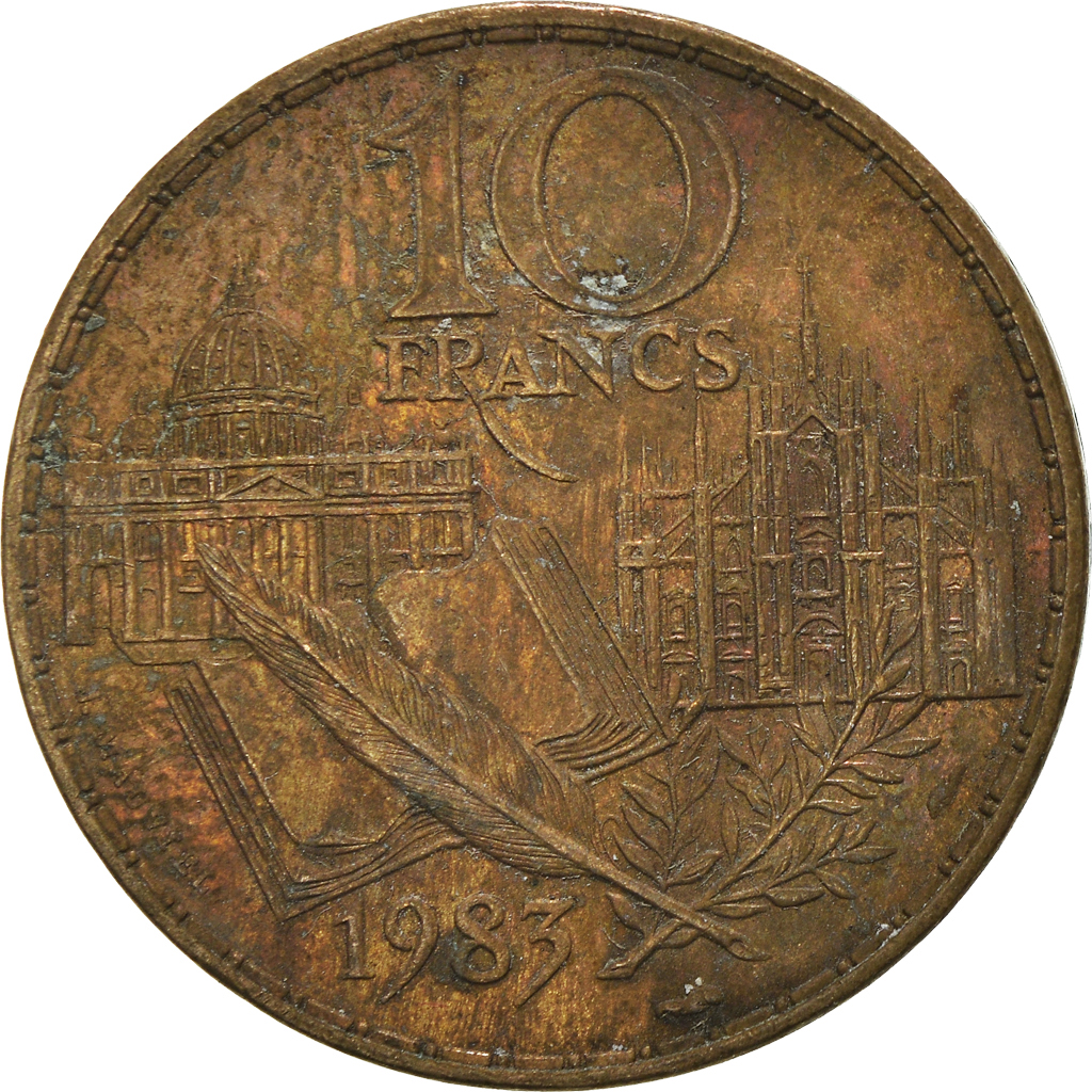 Moneda, Francia, 10 Francs, 1983
