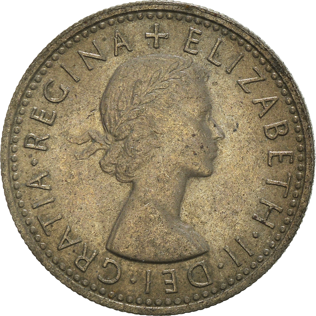Moneda, Gran Bretaña, 6 Pence, 1967