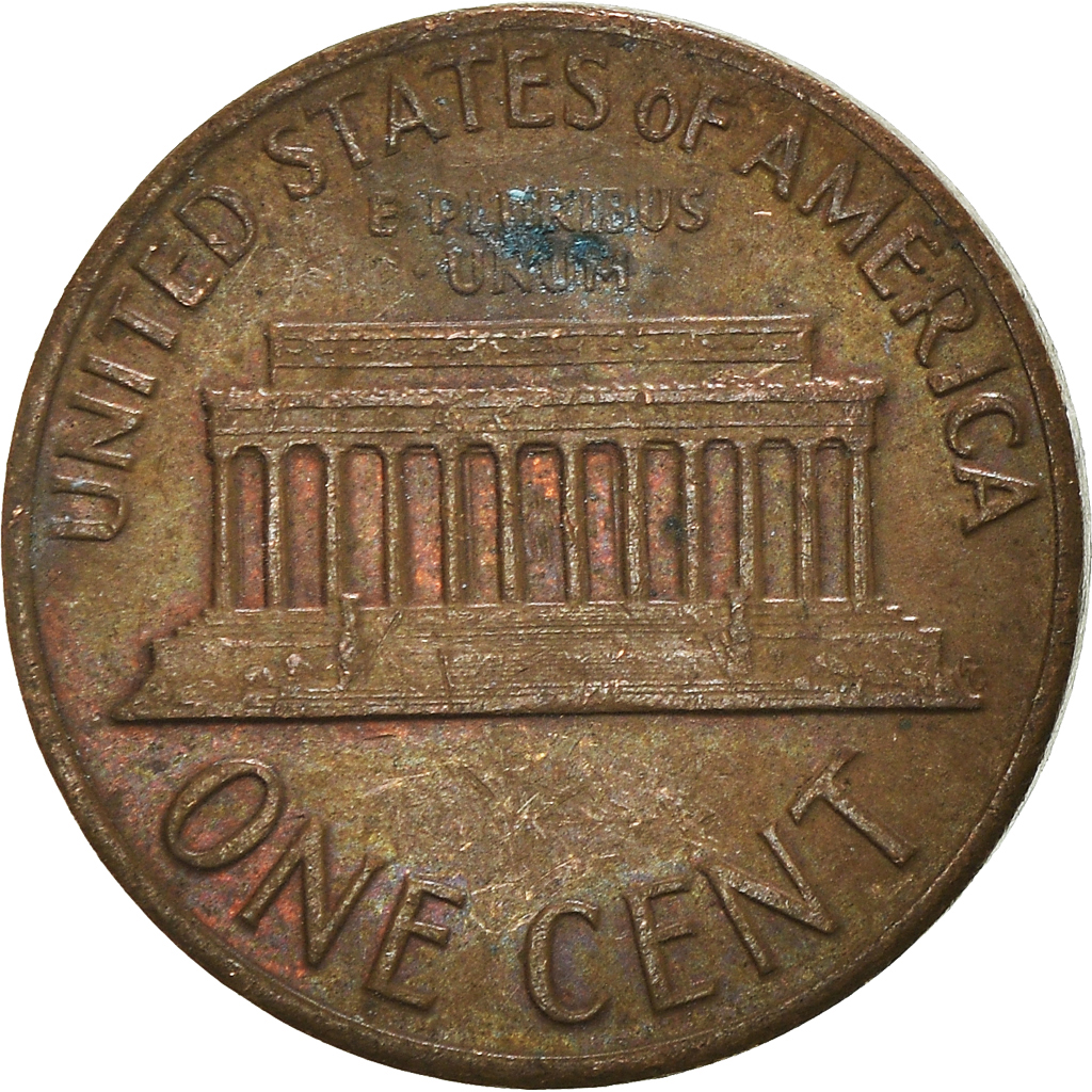 Moneda, Estados Unidos, Cent, 1968