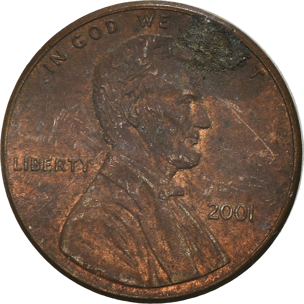 Moneda, Estados Unidos, Cent, 2001