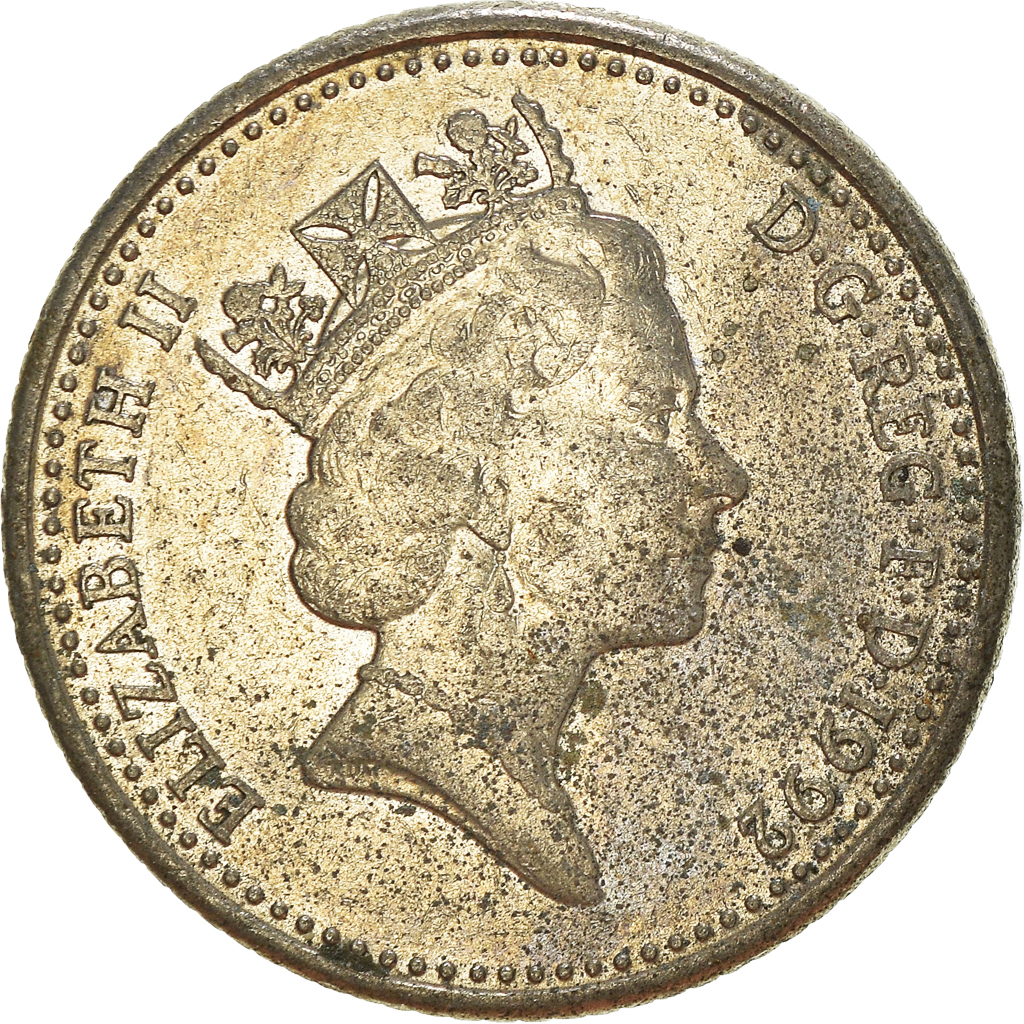 Moneda, Gran Bretaña, 10 Pence, 1992