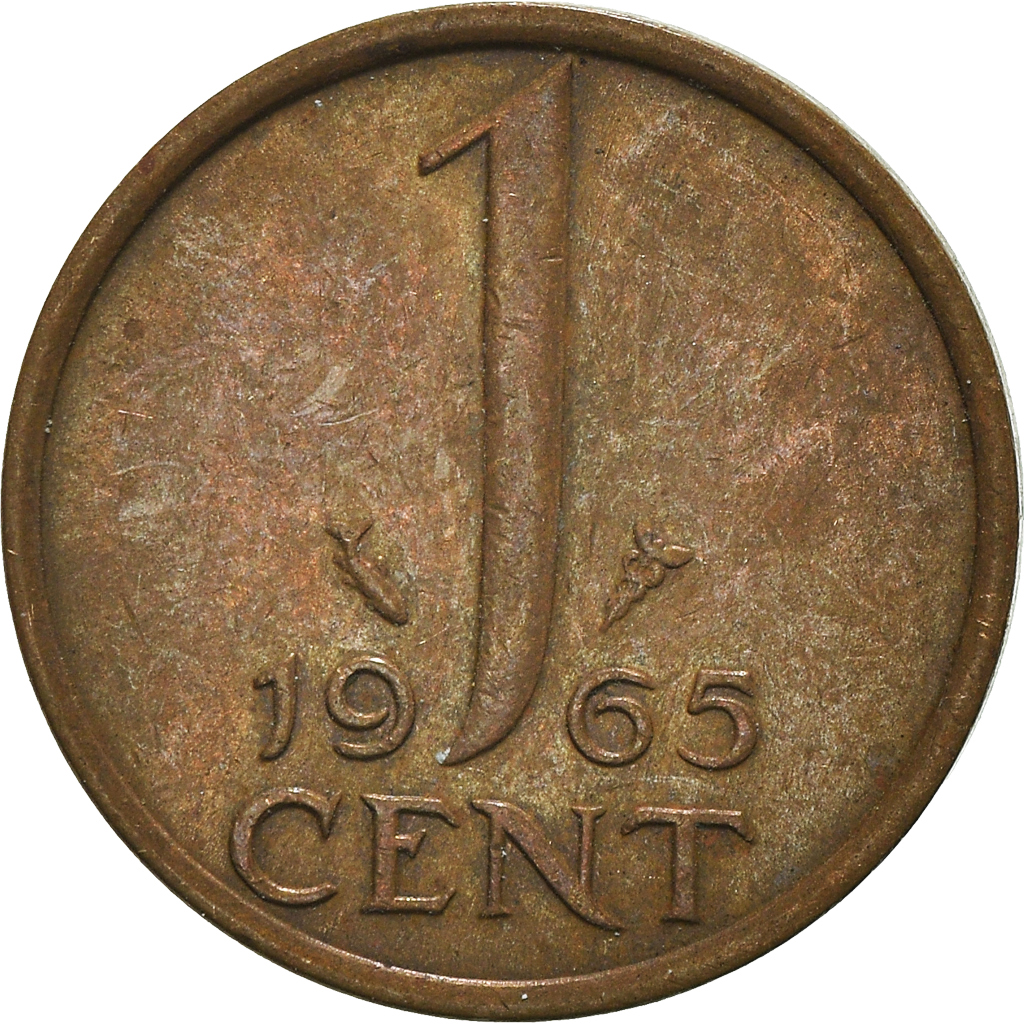 Moneda, Países Bajos, Cent, 1965