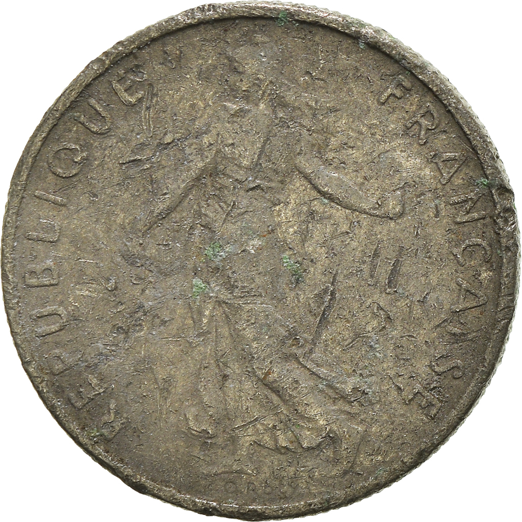 Moneda, Francia, 1/2 Franc, 1967
