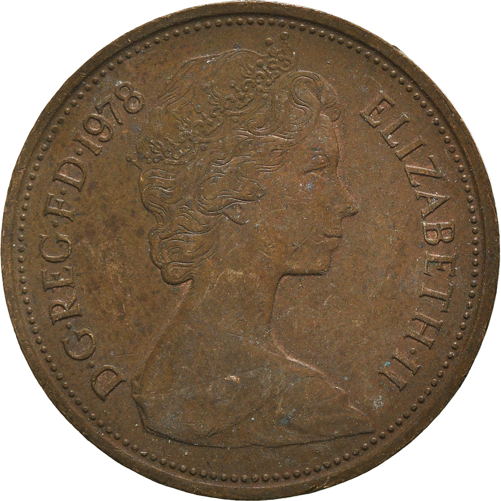 Moneda, Gran Bretaña, 2 New Pence, 1978