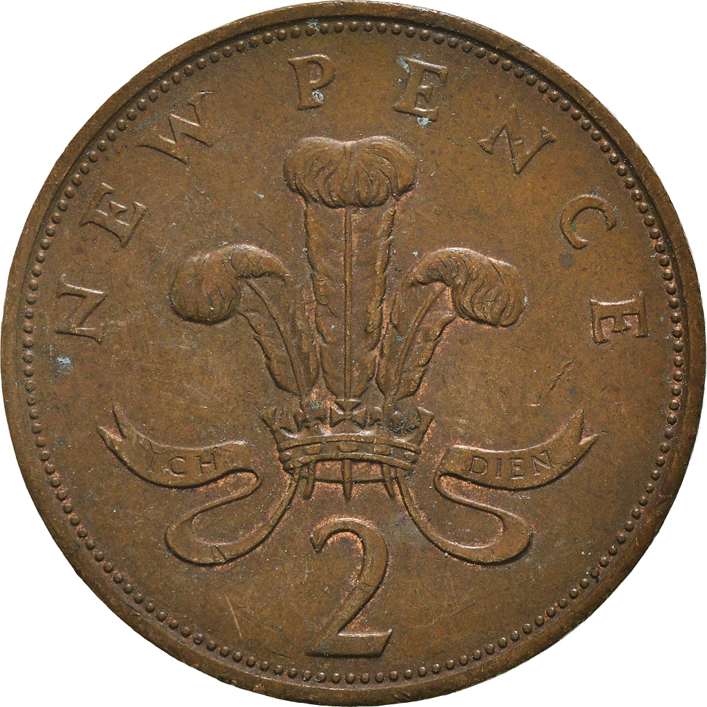 Moneda, Gran Bretaña, 2 New Pence, 1978