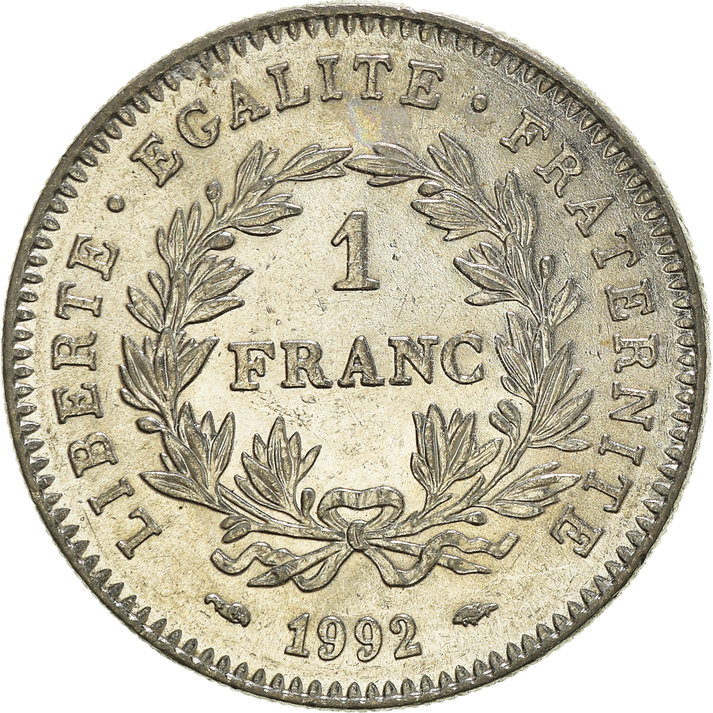 Moneda, Francia, Franc, 1992