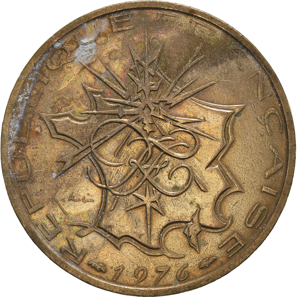 Moneda, Francia, 10 Francs, 1976