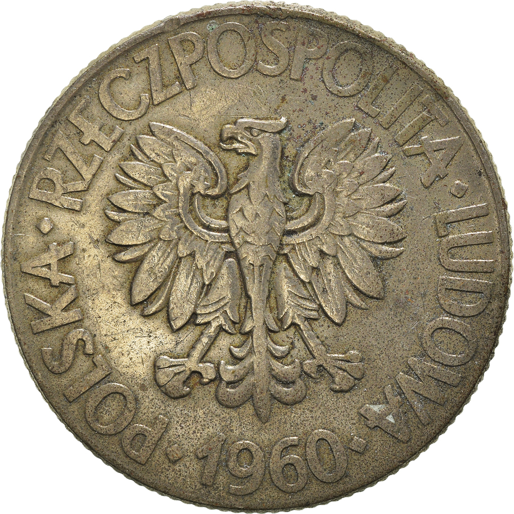 Moneda, Polonia, 10 Zlotych, 1960