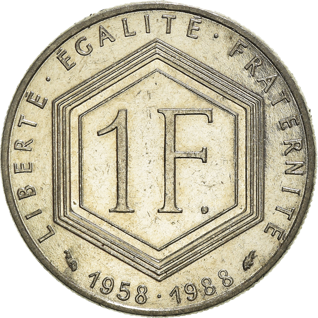 Moneda, Francia, Franc, 1988