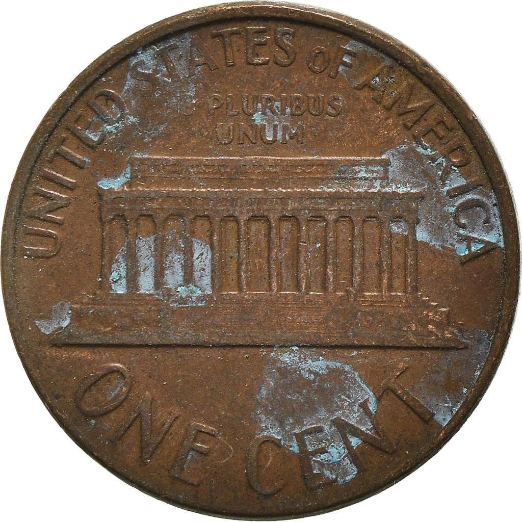 Moneda, Estados Unidos, Cent, 1968