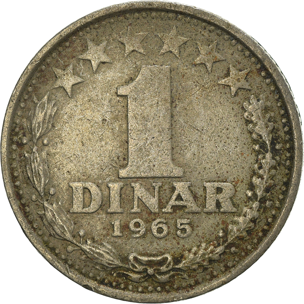 Moneda, Yugoslavia, Dinar, 1965