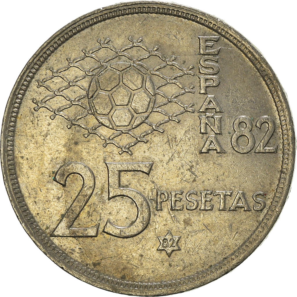 Moneda, España, 25 Pesetas, 1982