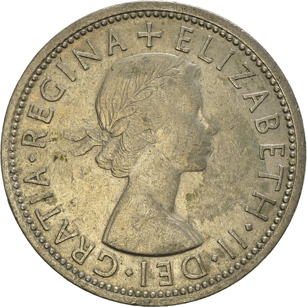 Moneda, Gran Bretaña, Florin, Two Shillings, 1967