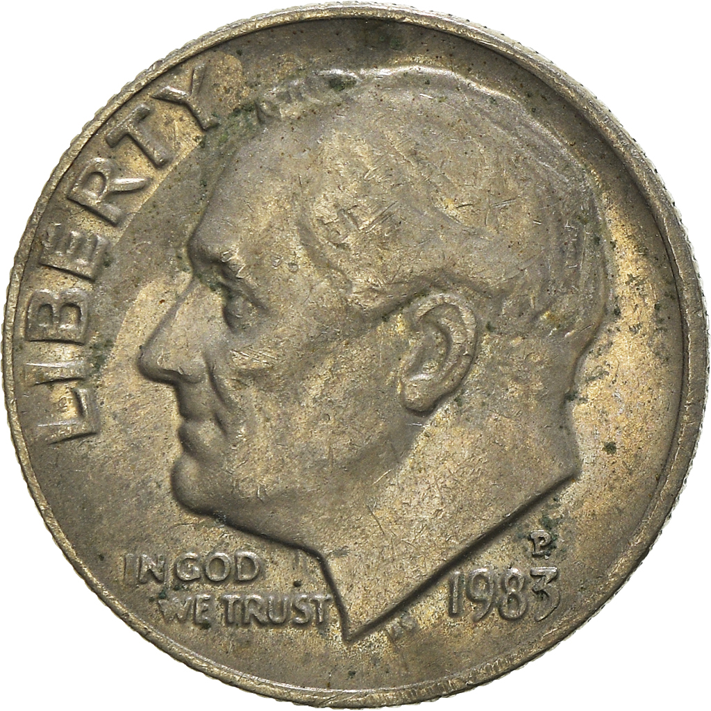 Moneda, Estados Unidos, Dime, 1983