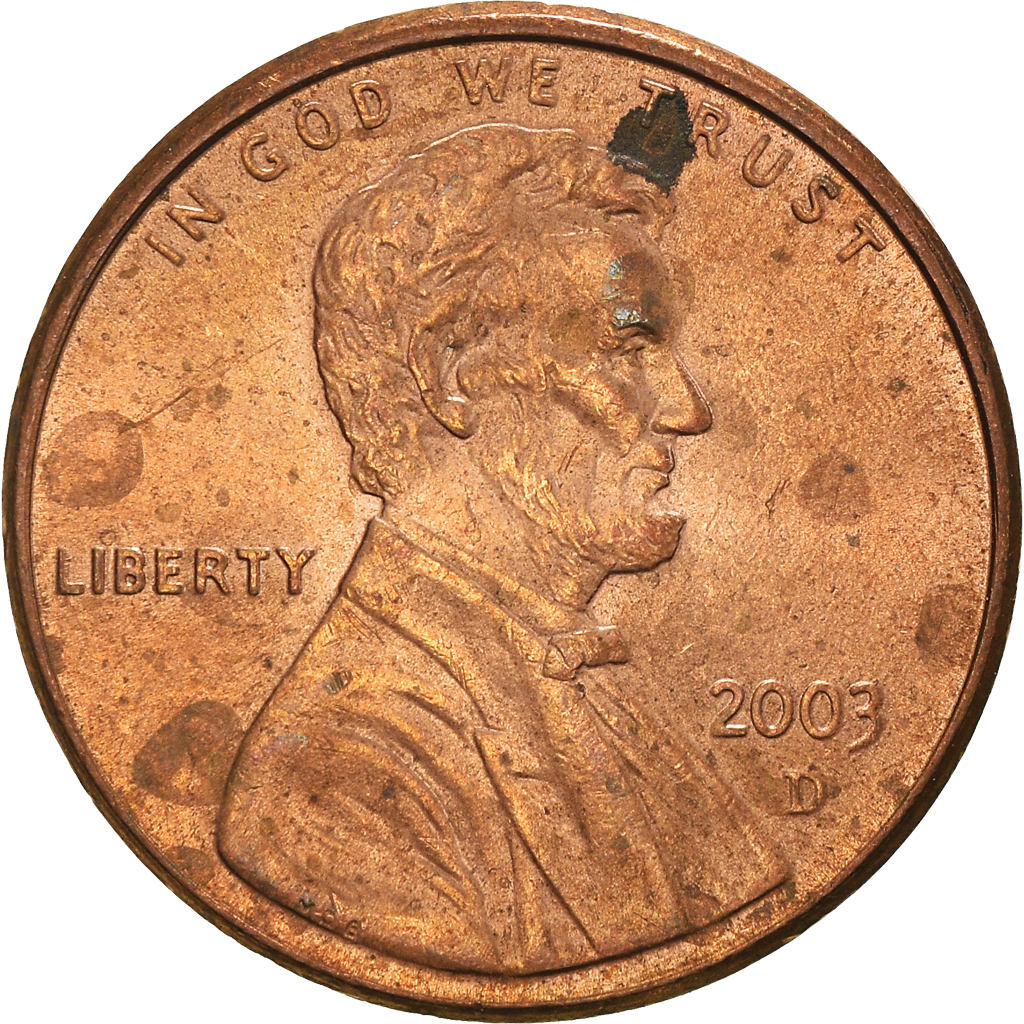 Moneda, Estados Unidos, Cent, 2003