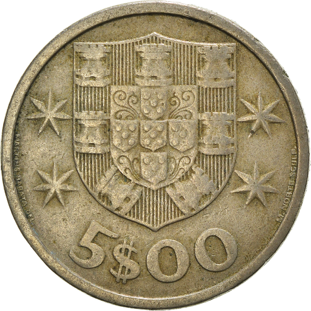 Moneda, Portugal, 5 Escudos, 1964