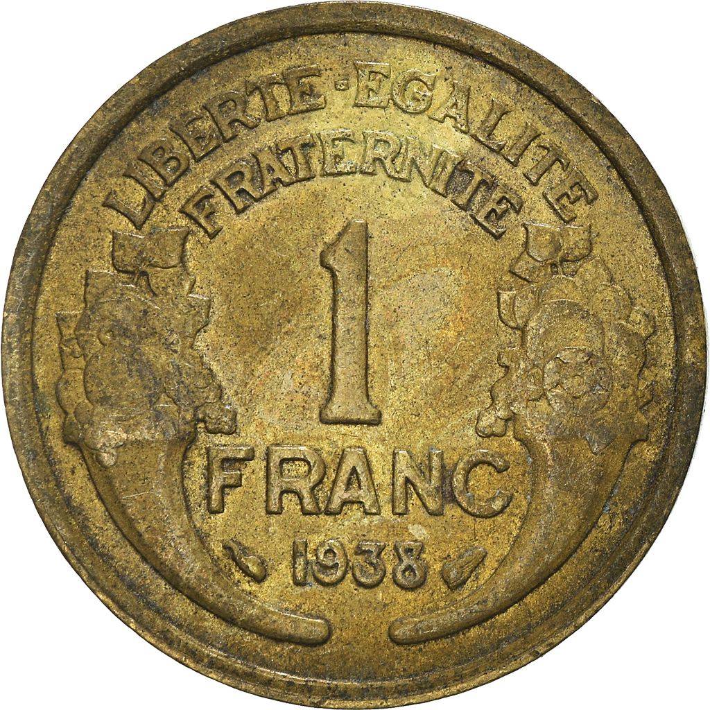 Moneda, Francia, Franc, 1938