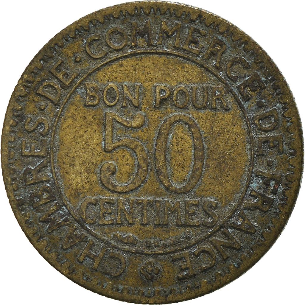 Moneda, Francia, 50 Centimes, 1923
