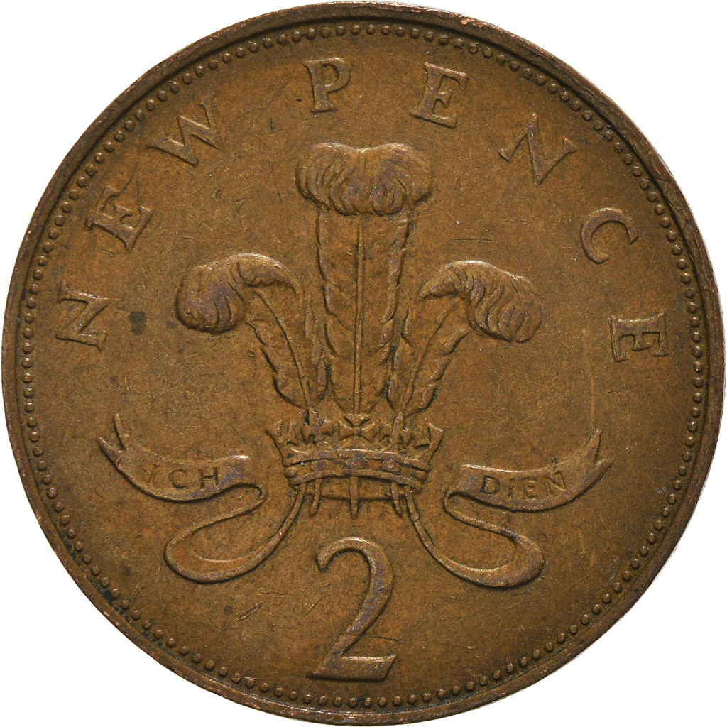 Moneda, Gran Bretaña, 2 New Pence, 1971
