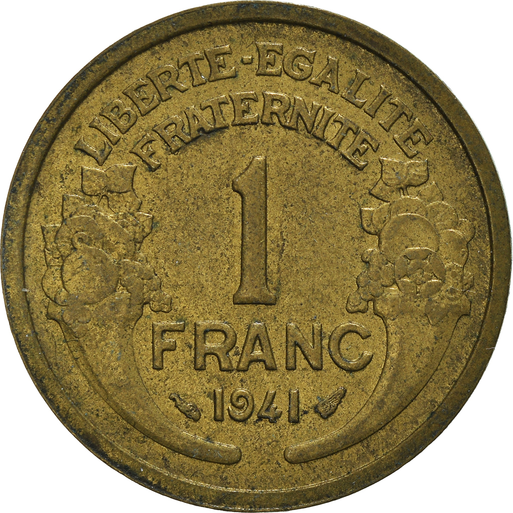 Moneda, Francia, Franc, 1941