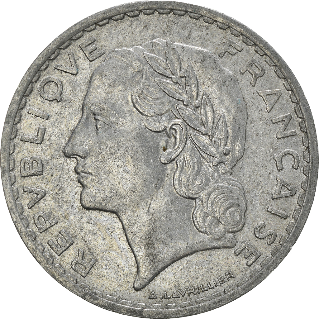 Moneda, Francia, 5 Francs, 1949