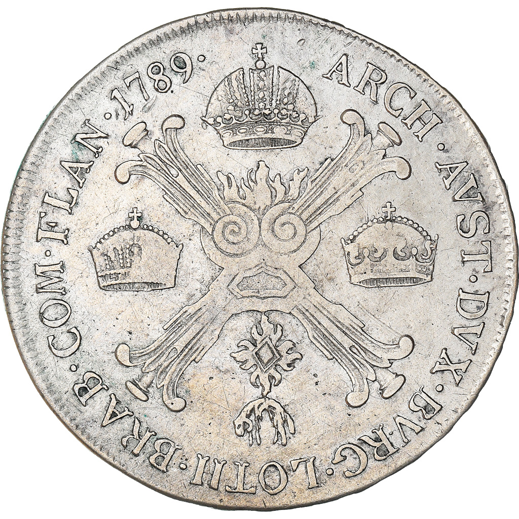 Coin, AUSTRIAN NETHERLANDS, Joseph II, 1/2 Kronenthaler, 1789, Vienne