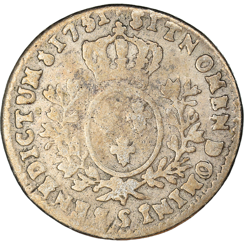 Coin, France, Louis XV, 1/10 Écu au bandeau, 1751, Reims, , Silver