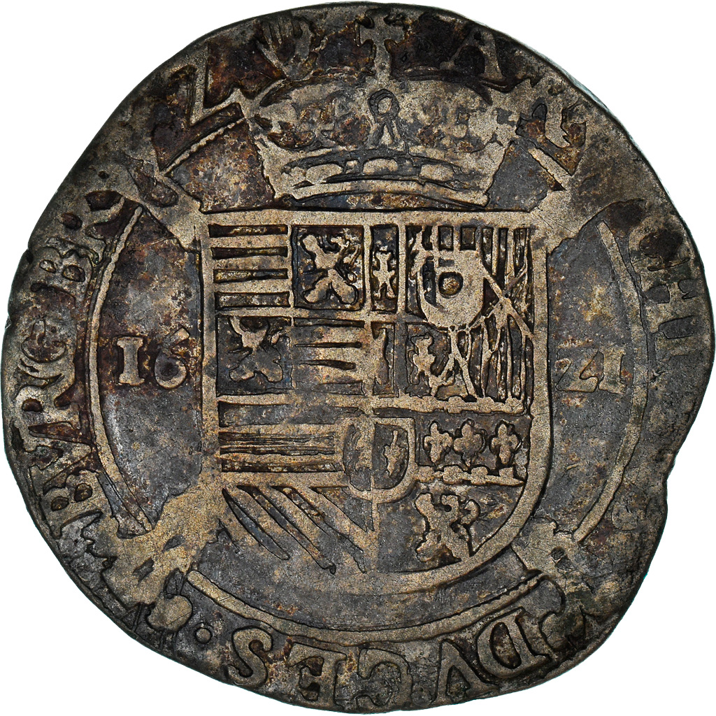 Coin, Spanish Netherlands, BRABANT, Albert & Isabella, Escalin au Paon, Escalin