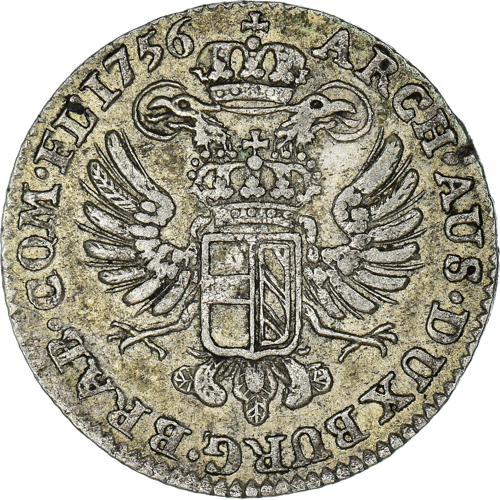 Coin, AUSTRIAN NETHERLANDS, Maria Theresa, 14 Liards, 14 Oorden, 1756, Antwerp