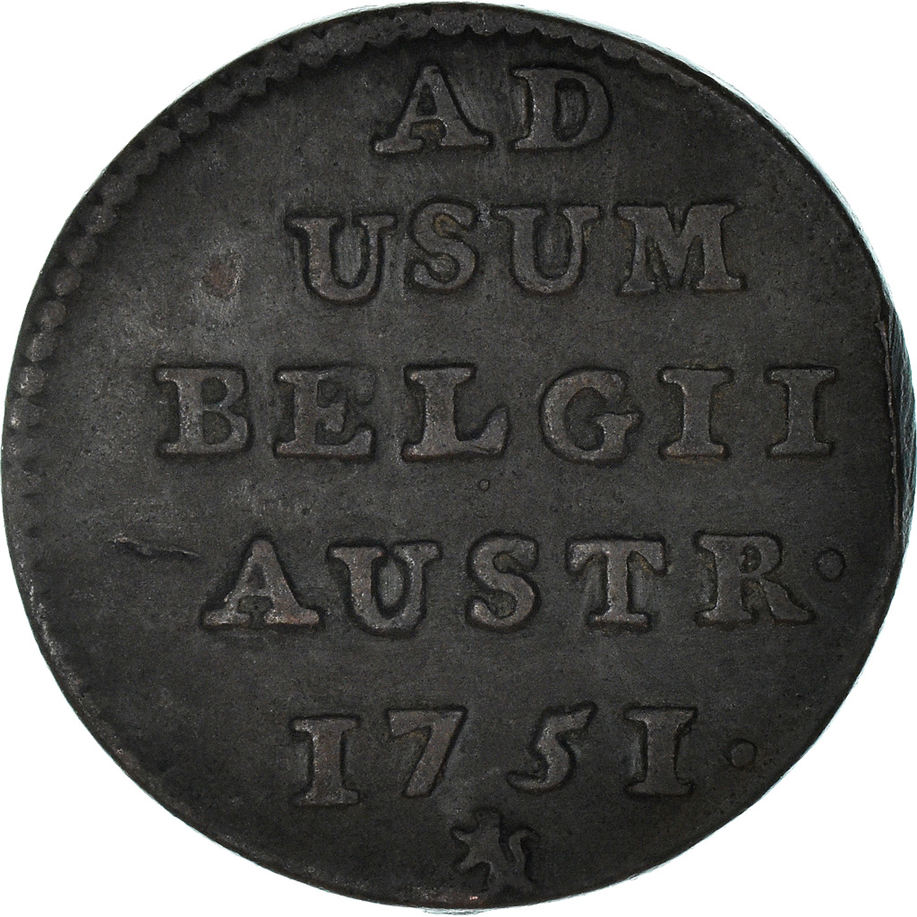 Coin, AUSTRIAN NETHERLANDS, Maria Theresa, Liard, Oord, 1751, Bruges, 