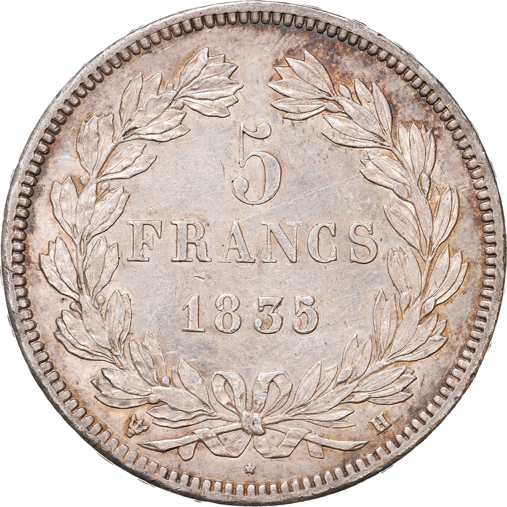 Coin, France, Louis-Philippe, 5 Francs, 1835, La Rochelle, , Silver