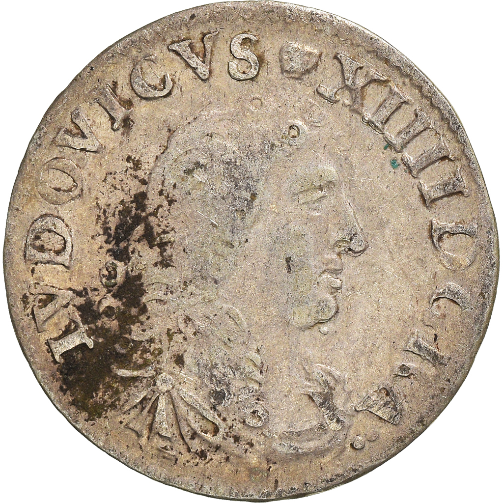 Coin, France, Louis XIV, 4 Sols des Traitants, 1676, Vimy, , Silver