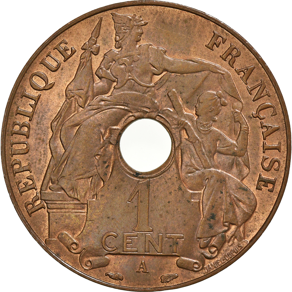Coin, FRENCH INDO-CHINA, Cent, 1938, Paris, , Bronze, KM:12.1
