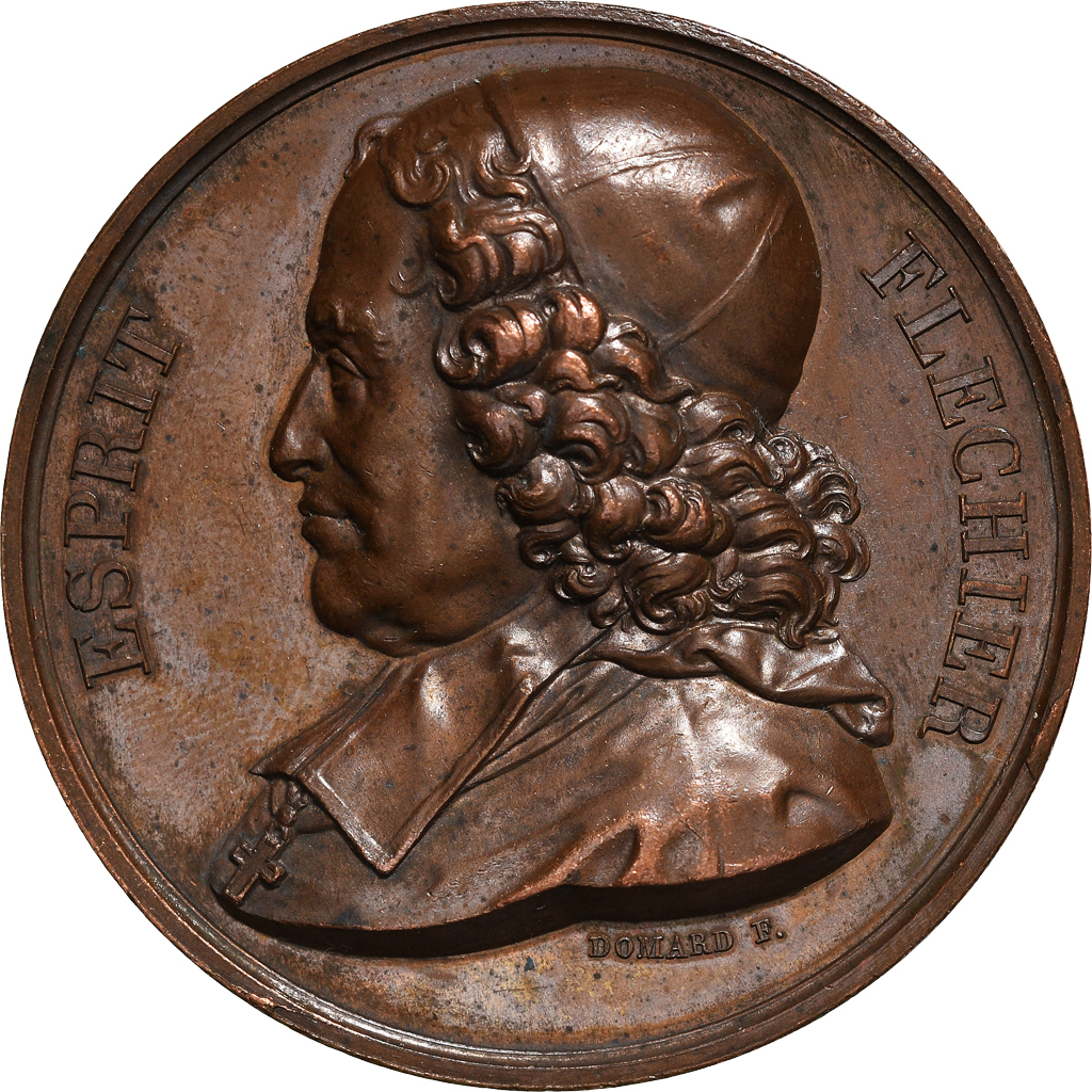 France, Medal, Galerie Métallique des Grands Hommes Français, Esprit Flechier