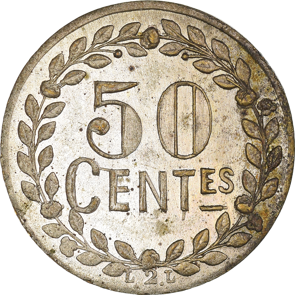 token, France, Littoral Deuxième Lot, 50 Centimes, Cie. Des Mines, 