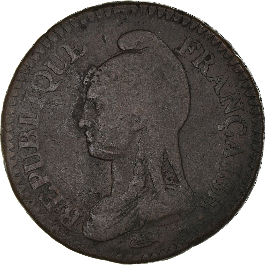 Coin, France, Dupré, 2 Décimes, AN 4, Paris, VF, Bronze, KM:638.1