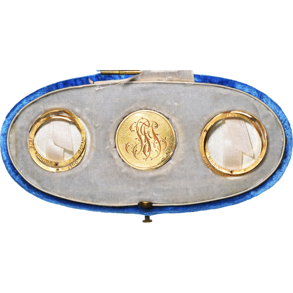 France, Love Token, Treizain, Coffret de Mariage, 1846, , Silver
