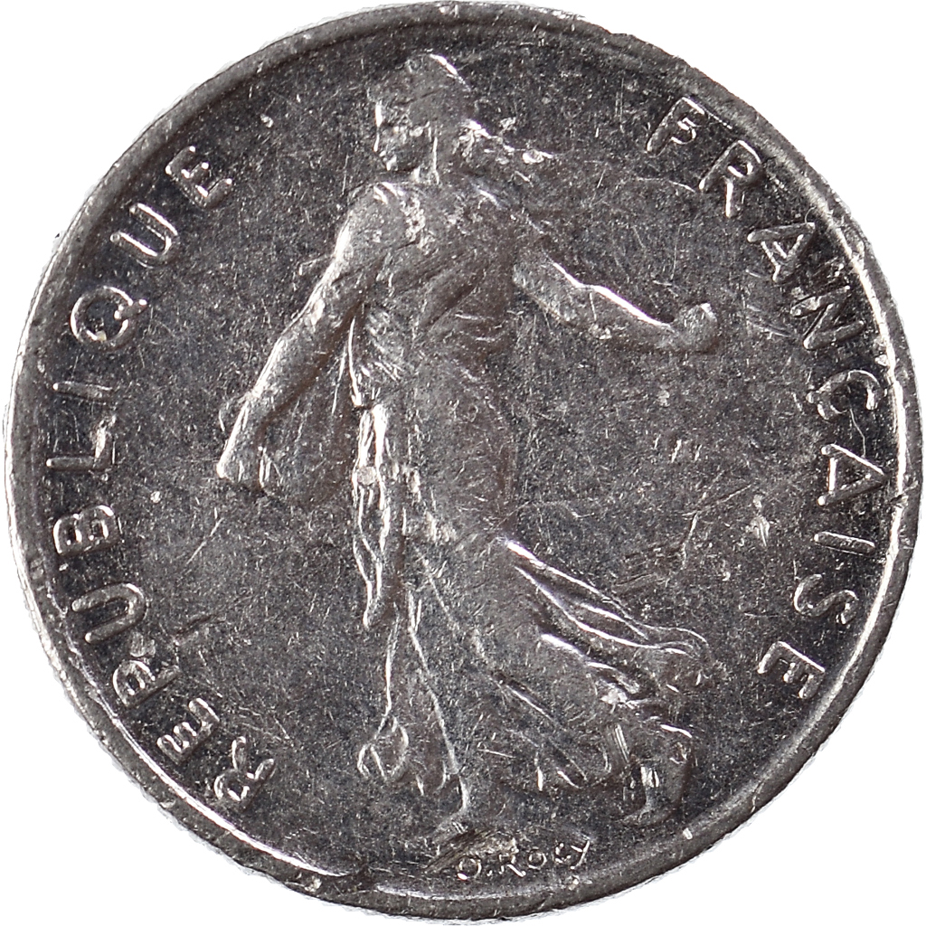 Moneda, Francia, 1/2 Franc, 1992