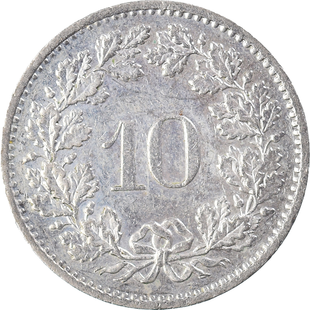 Moneda, Suiza, 10 Rappen, 1981