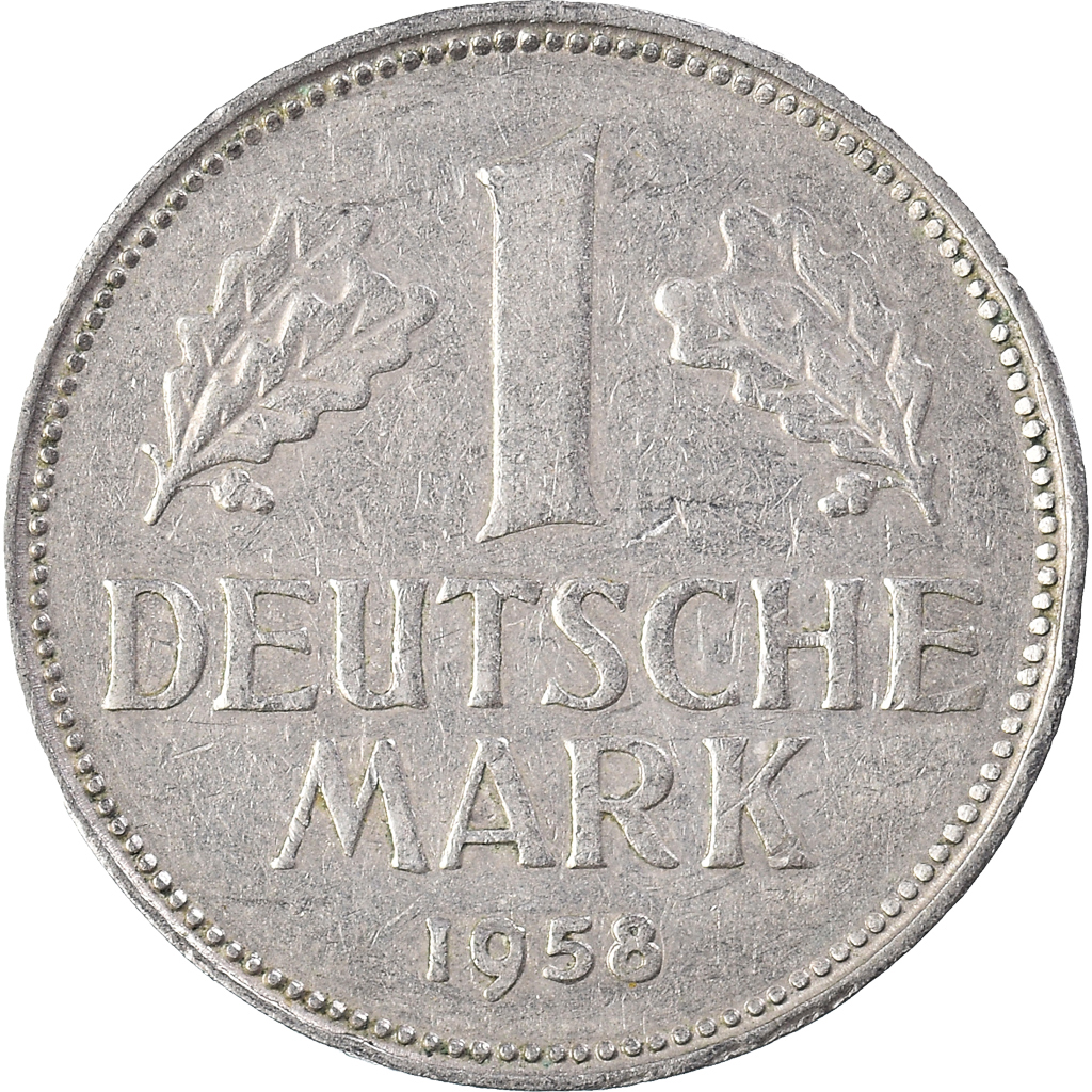 Coin, GERMANY - FEDERAL REPUBLIC, Mark, 1958