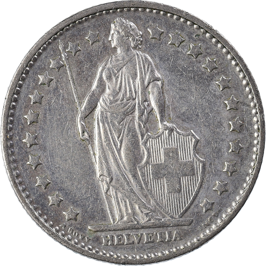 Moneda, Suiza, Franc, 1976
